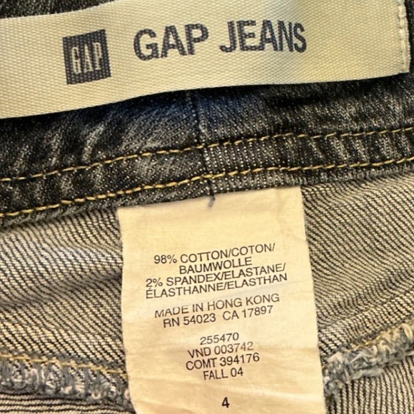 Gap Jeans Womens Vintage 2004 Denim Mini Skirt Blue Crosshatch Wash Size 4 - Picture 5 of 9